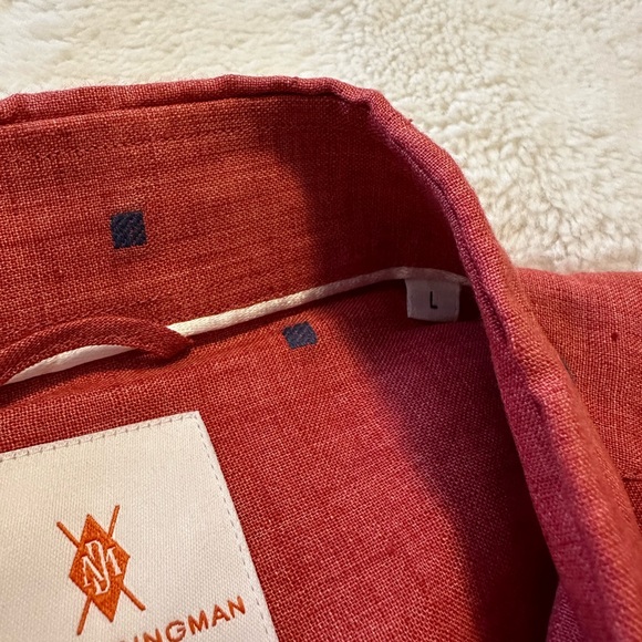 Martin Dingman Linen Dress Shirt | Size L - Picture 4 of 5